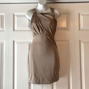 Bebe Party Dress champagne 🥂 like color🤩